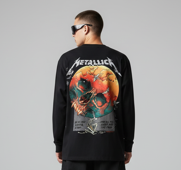 Metallica OR Oversized Full Sleeves T-shirt – supremacyclothing
