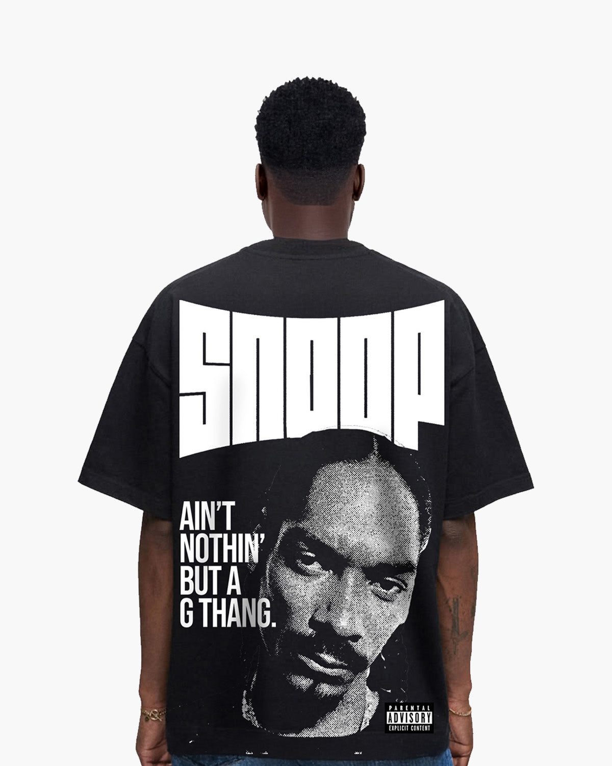 Snoop “G Thang” Oversized T-Shirt – Black
