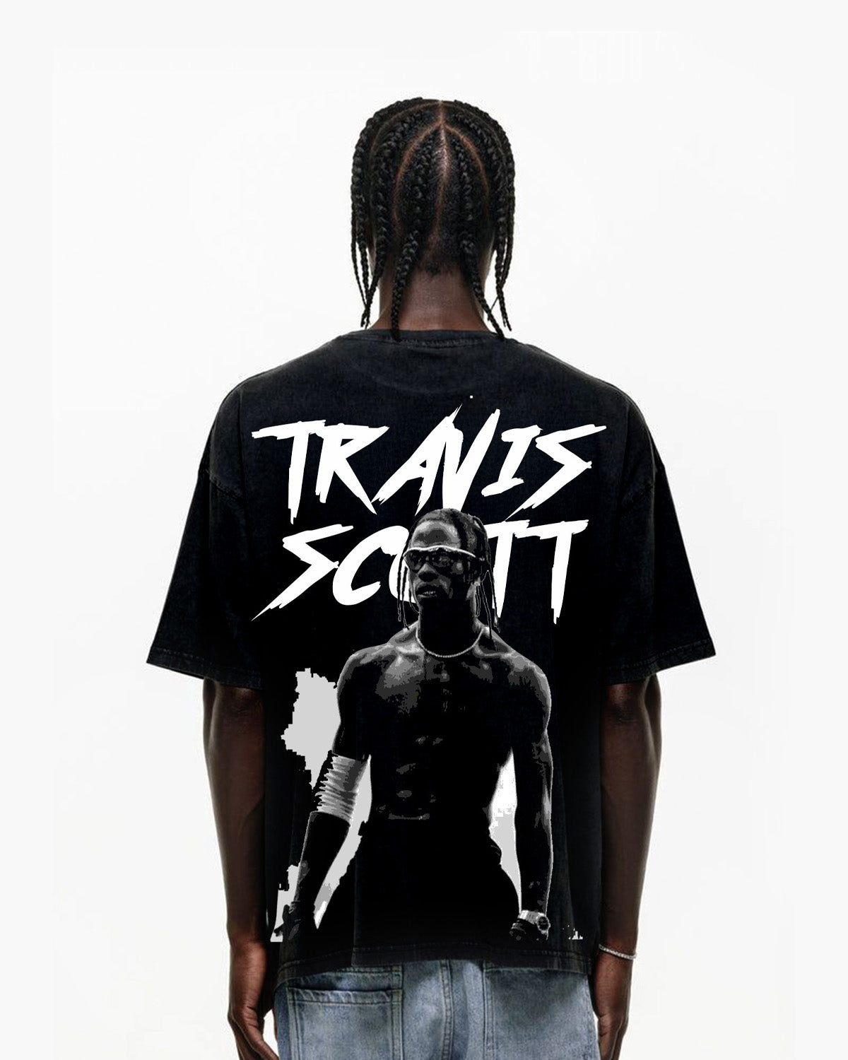 Travis Scott Black Oversized T-Shirt – Black