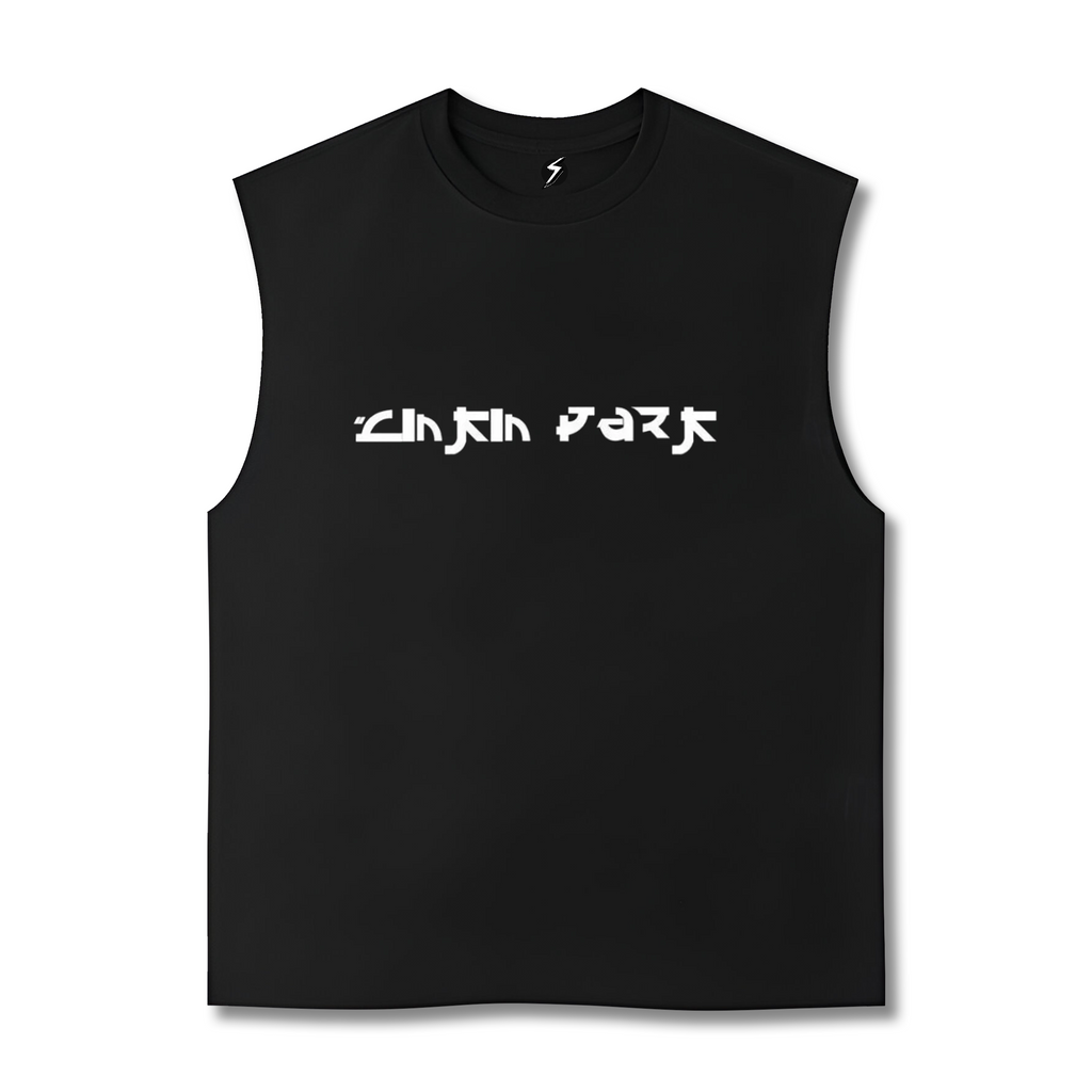 LINKIN PARK Red Back Printed Oversized Tank