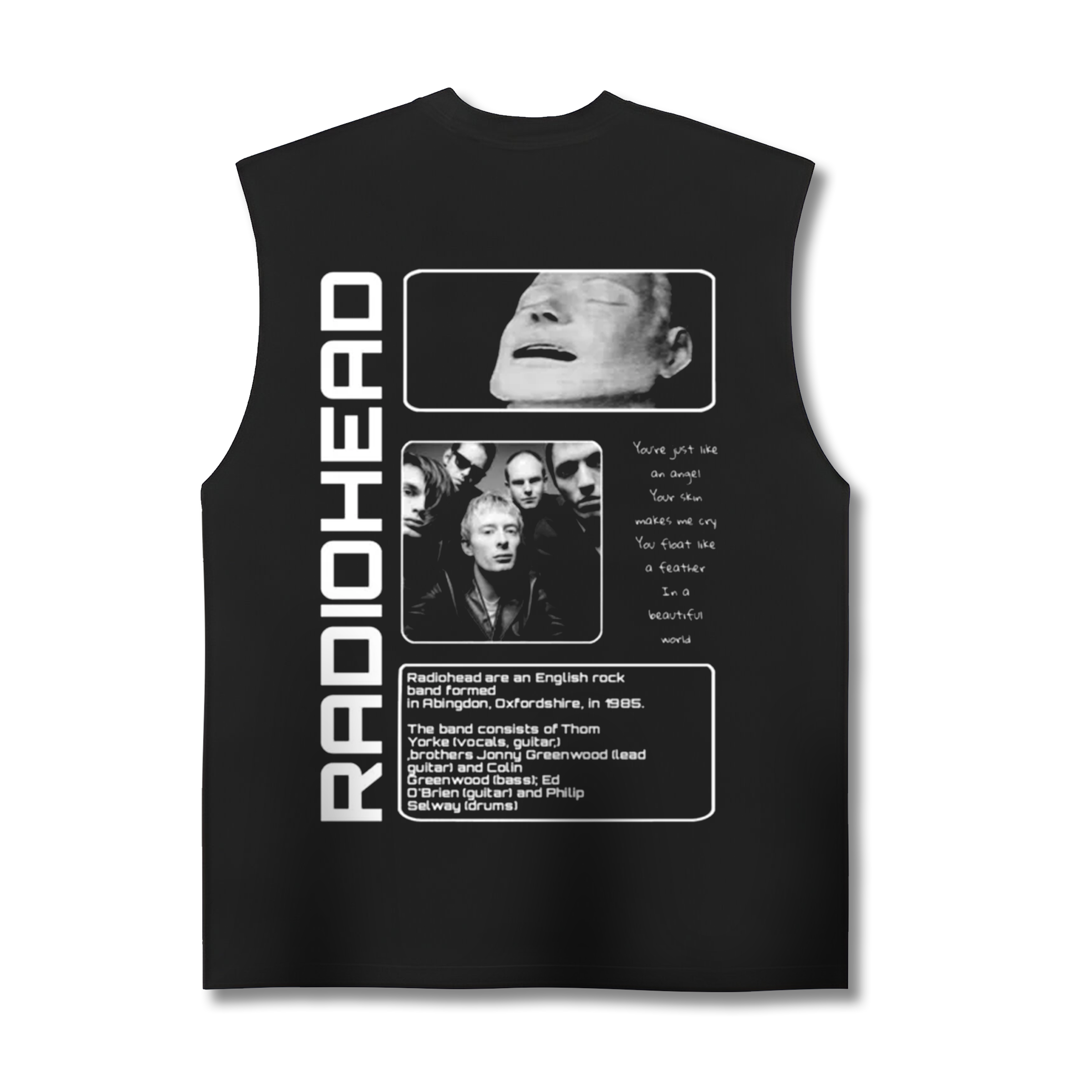 RADIOHEAD Black OversizedTank