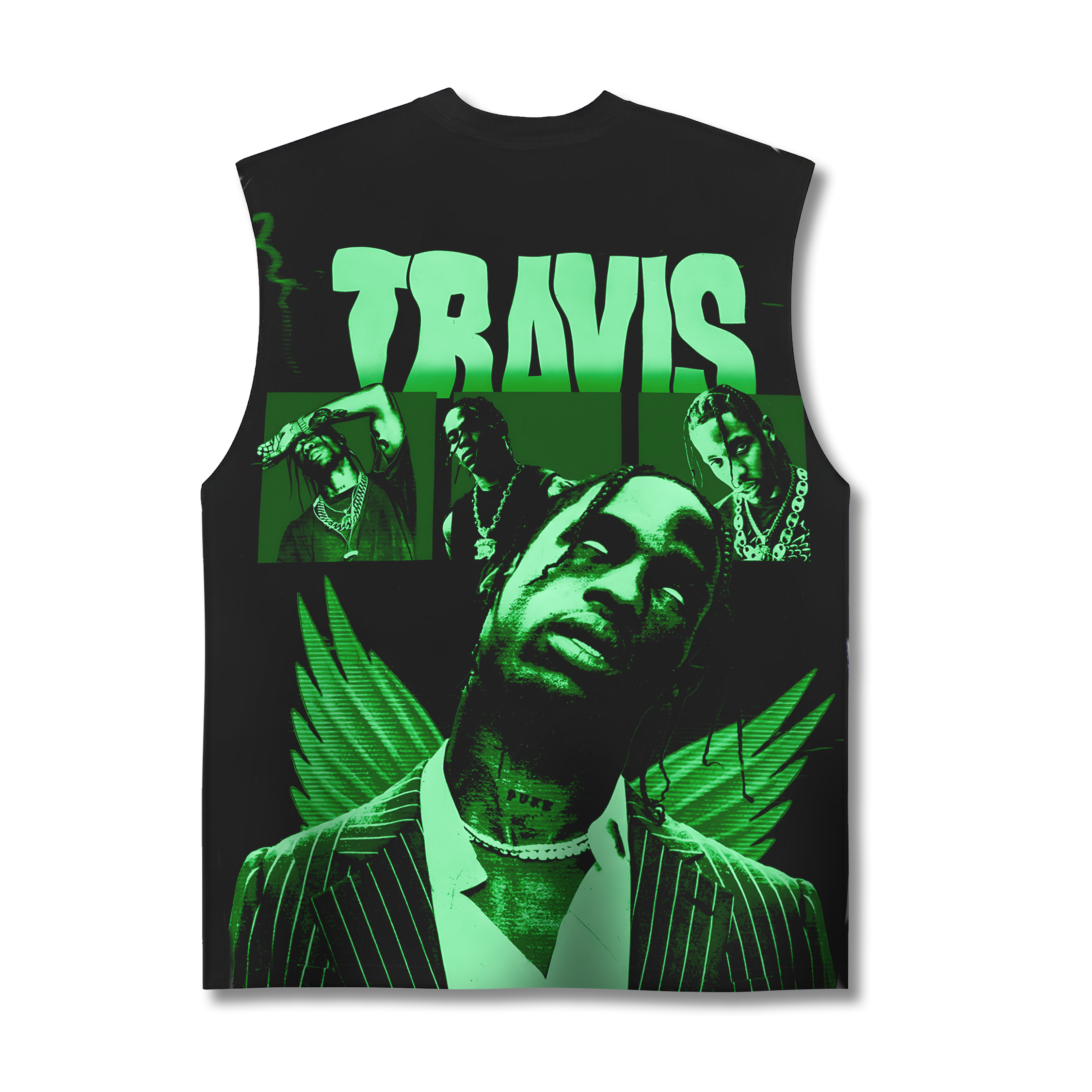 Travis Scott Back Printed OversizedTank
