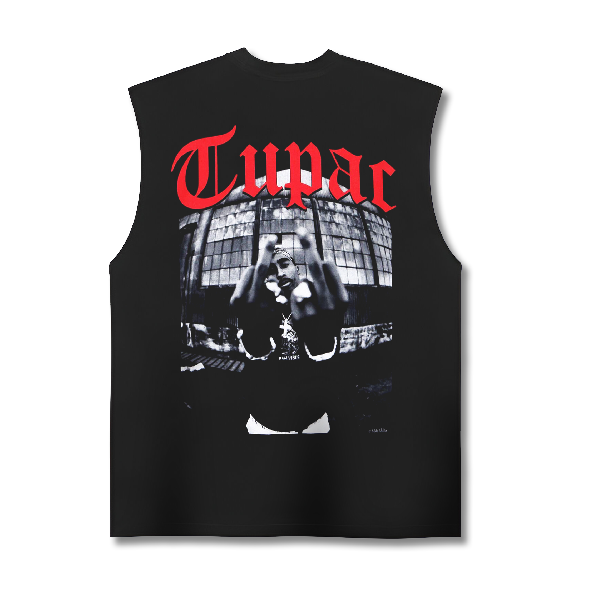 TUPAC Back-Printed Oversized Tank