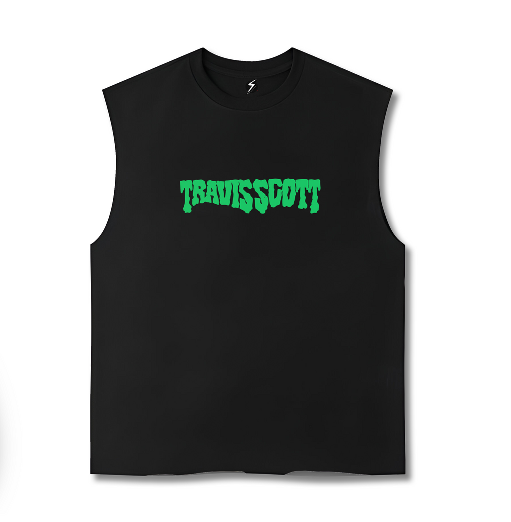 Travis Scott Back Printed OversizedTank