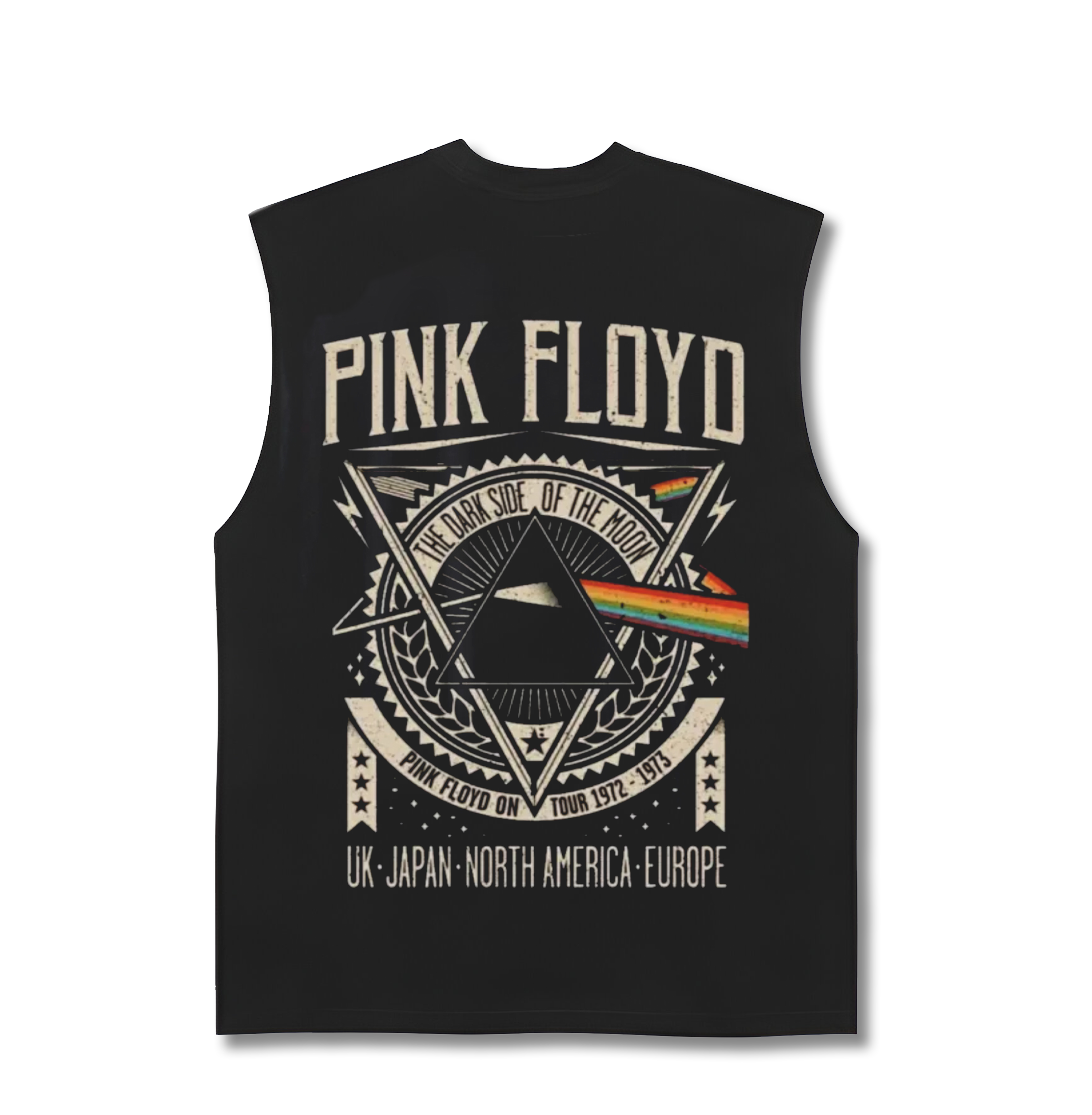 PINK FLOYD DSOTM Back Printed Oversized Tank