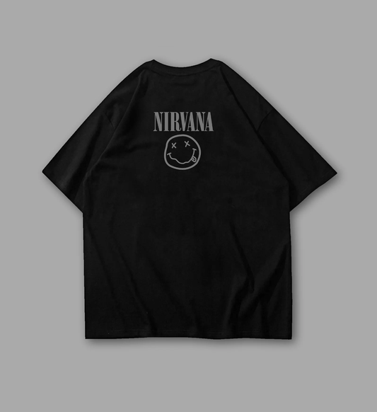 KURT COBAIN Back-Printed Oversized Tshirt