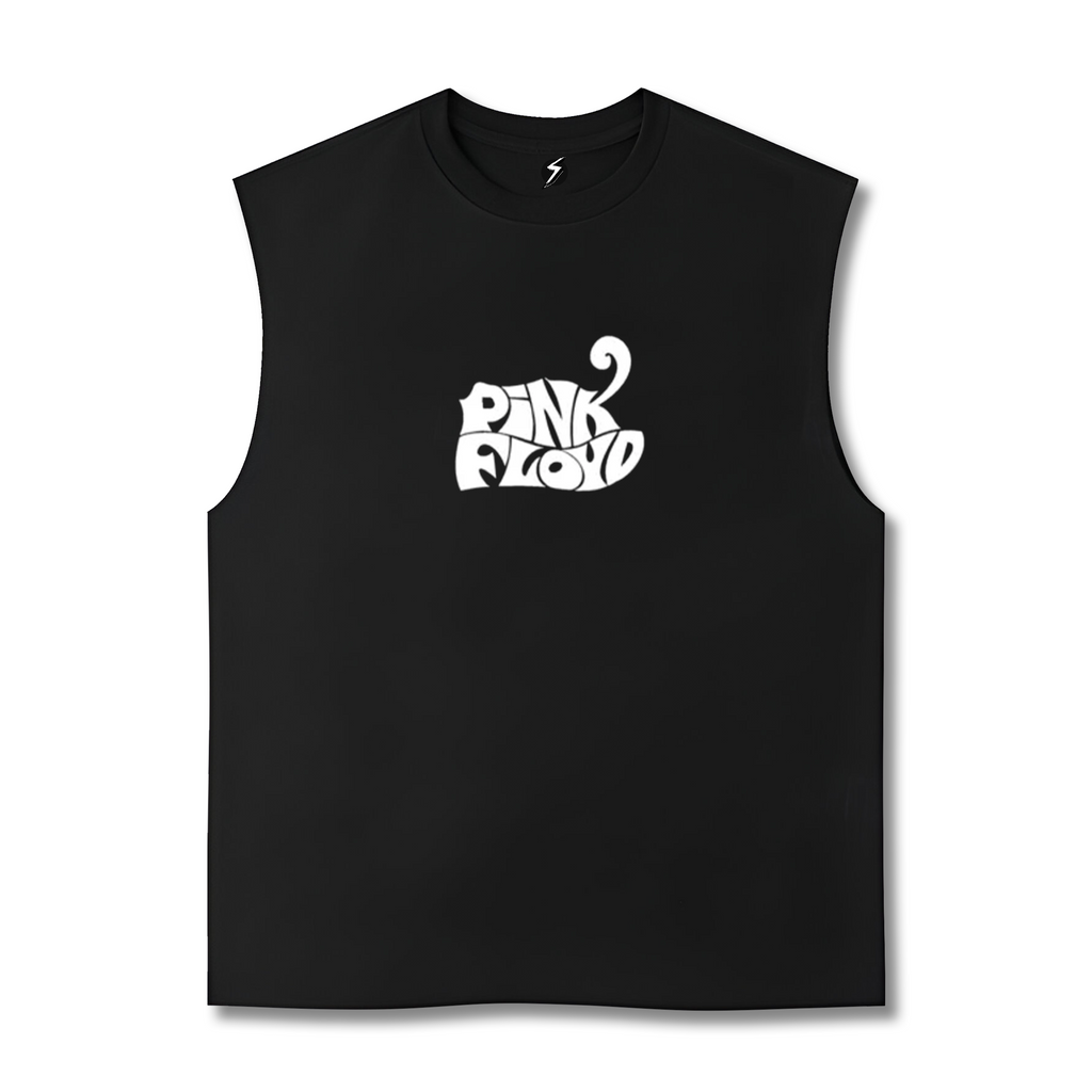 PINK FLOYD BW Back Printed Oversized Tank