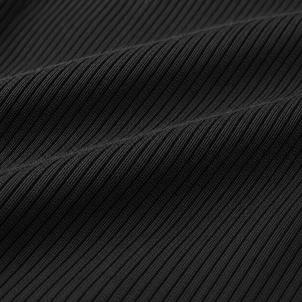 Super Ribbed Vest | Black