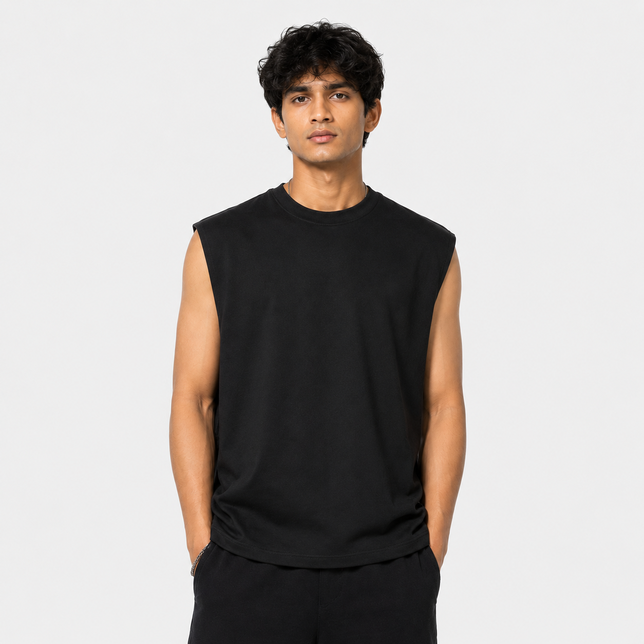 Solid Oversized Tank (Drop Shoulder)