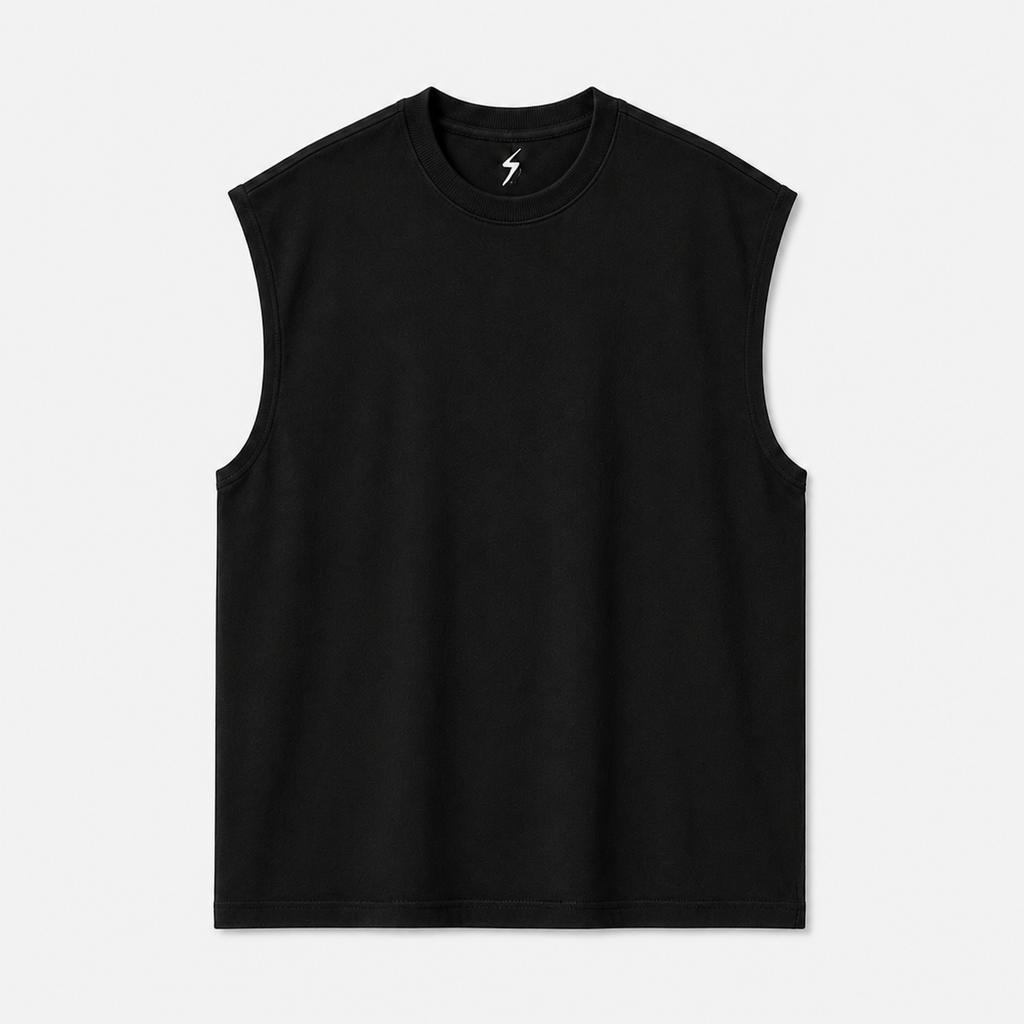 Solid Oversized Tank (Drop Shoulder)