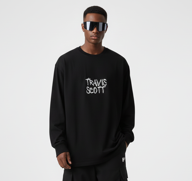 Travis Scott Albums Full Sleeves Oversized T-shirt