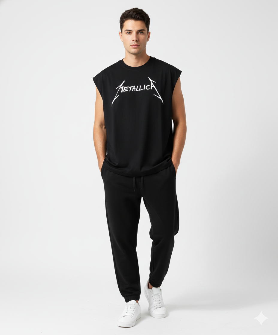 METALLICA BLACK Oversized Tank