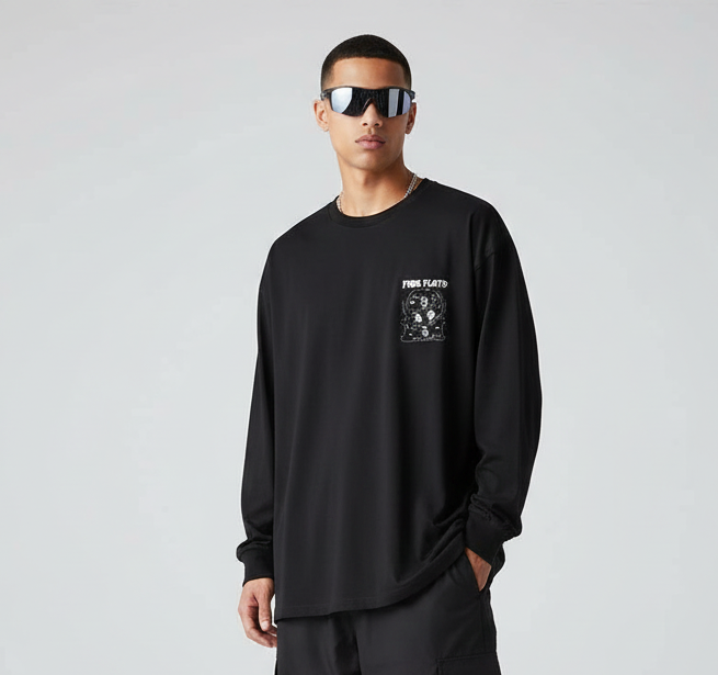 PINK FLOYD DSOTM Back Printed Oversized Full Sleeves T-shirt