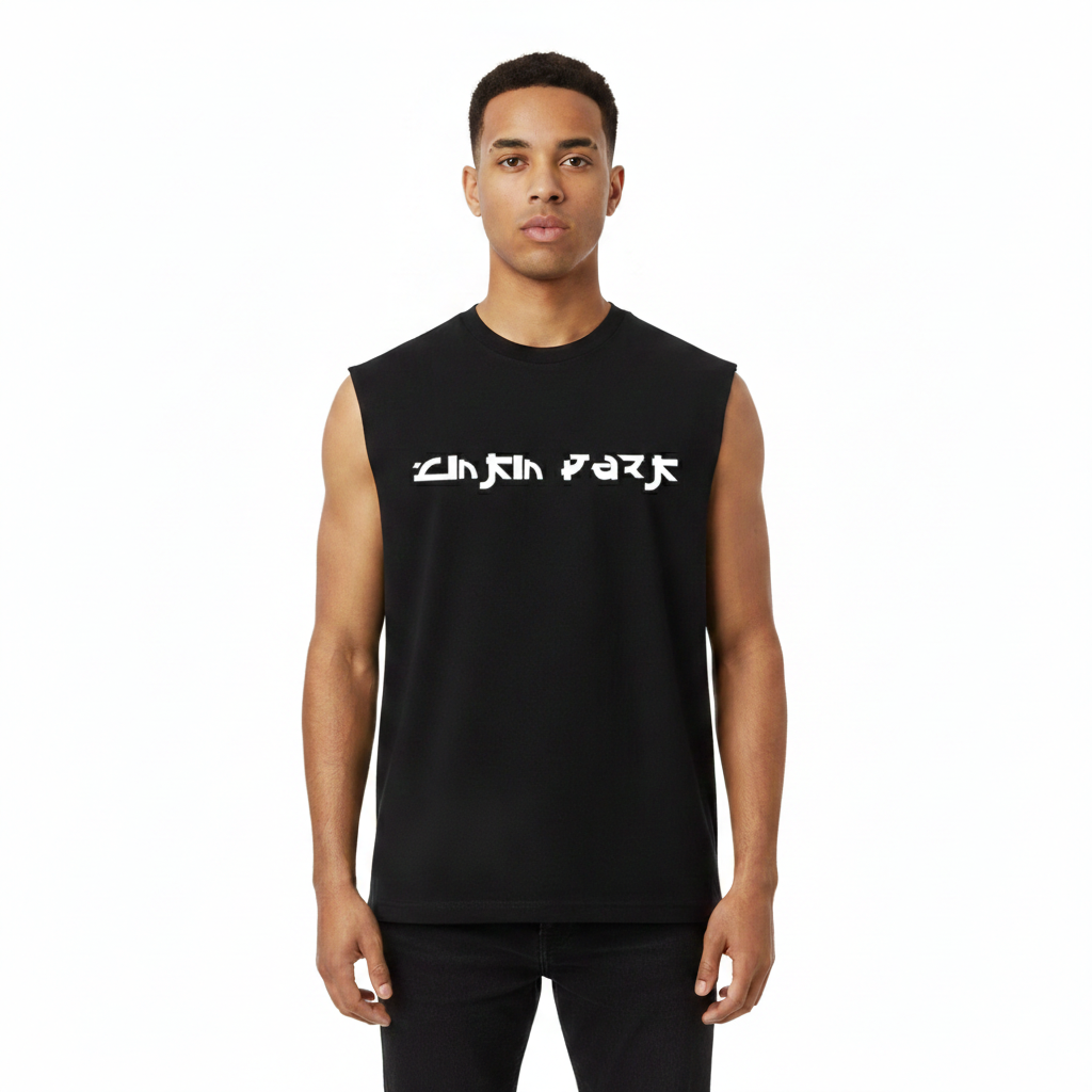 LINKIN PARK Red Back Printed Oversized Tank