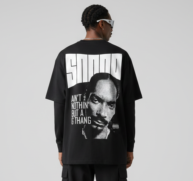 SNOOP DOGG Full Sleeves Oversized T-shirt