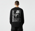 RADIOHEAD Black Oversized Full Sleeves T-shirt