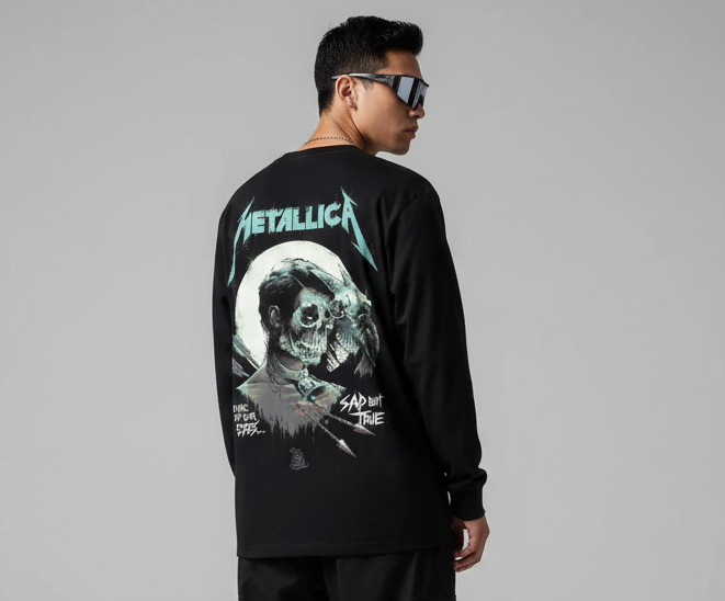Metallica Oversized Full Sleeves T-shirt
