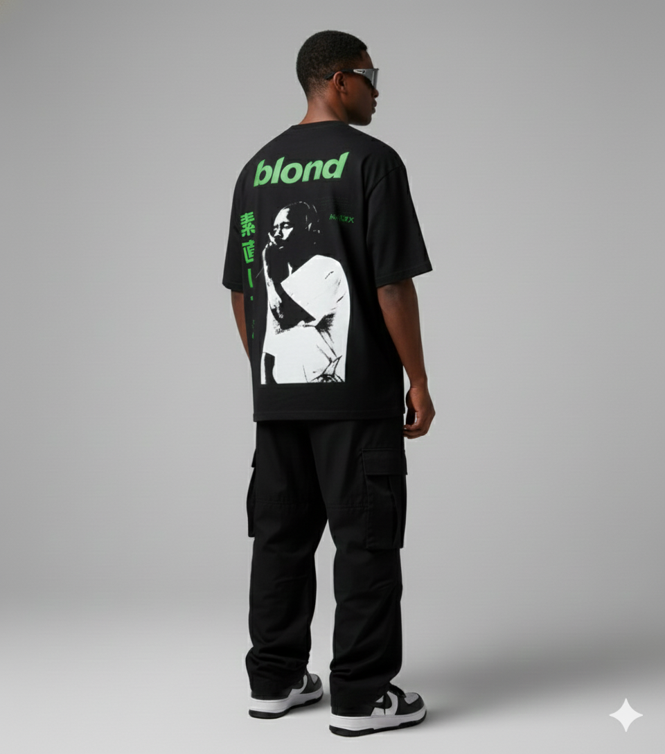 BLOND Back-Printed Oversized T-shirt