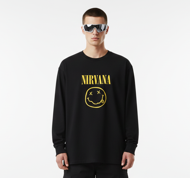 Nirvana Full Sleeves Oversized T-shirt