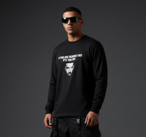 Drake Too Late Full Sleeves Oversized T-shirt