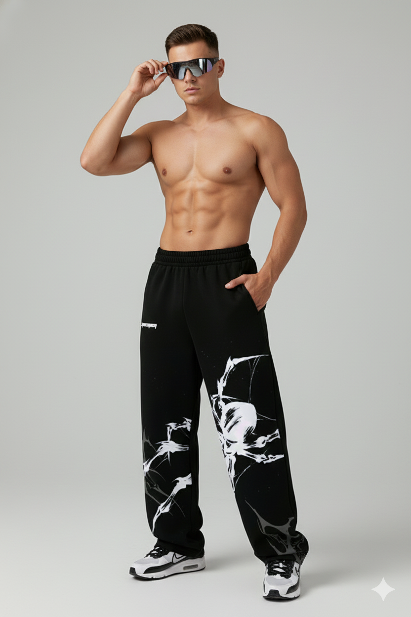The Black Widow Wide-Legs Heavyweight Joggers