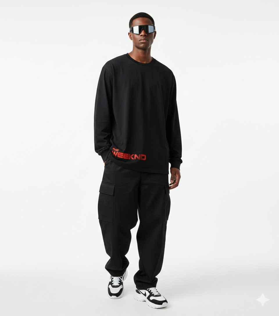 The Weeknd Full Sleeves Oversized T-shirt