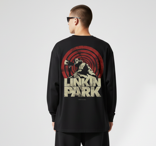 LINKIN PARK Full Sleeves Oversized T-shirt – supremacyclothing