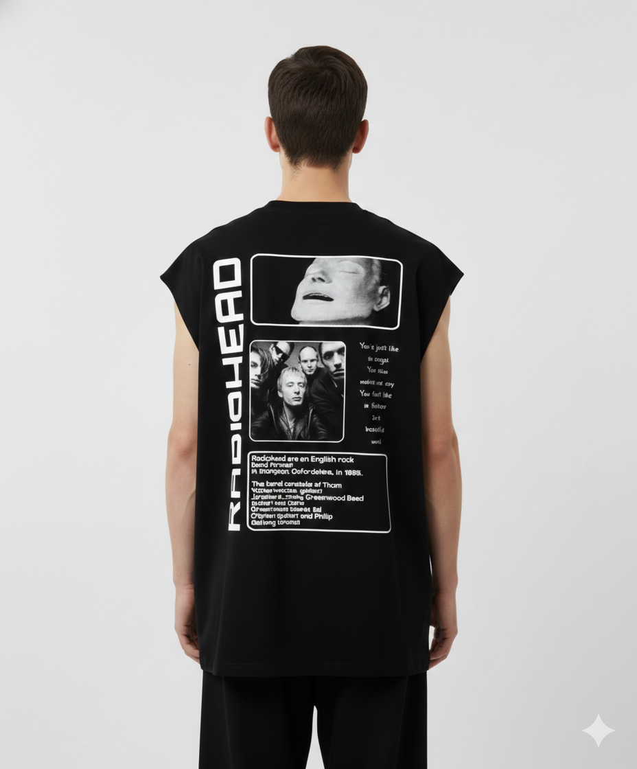 RADIOHEAD Black OversizedTank