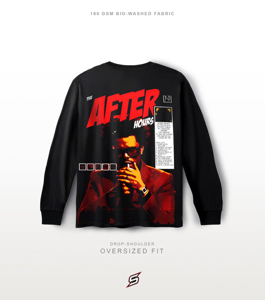 THE WEEKND Afterhours Oversized Full Sleeves T-shirt