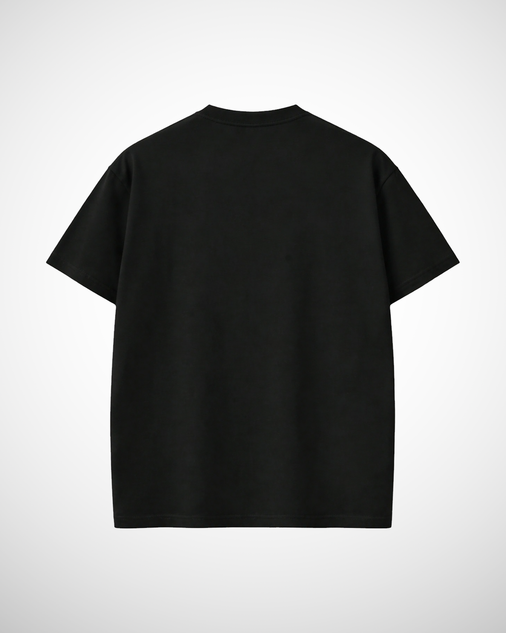 Black Solid Oversized T-shirt