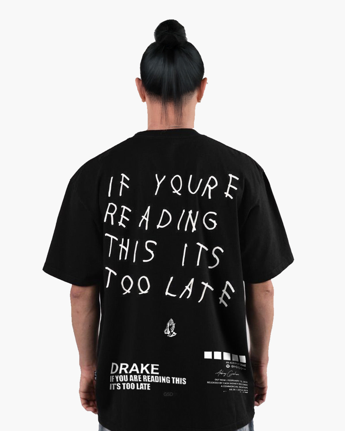 Drake “Too Late” Oversized Tee – Black