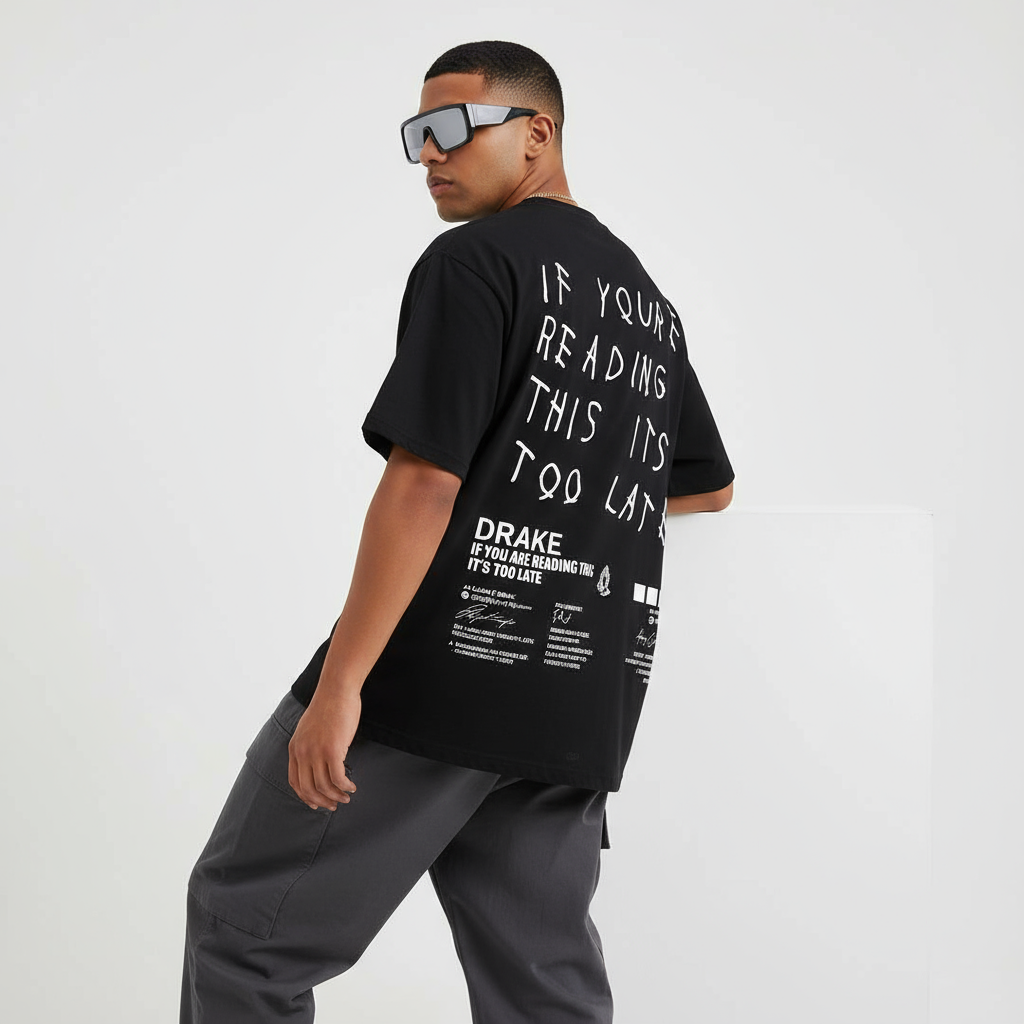 Drake “Too Late” Oversized Tee