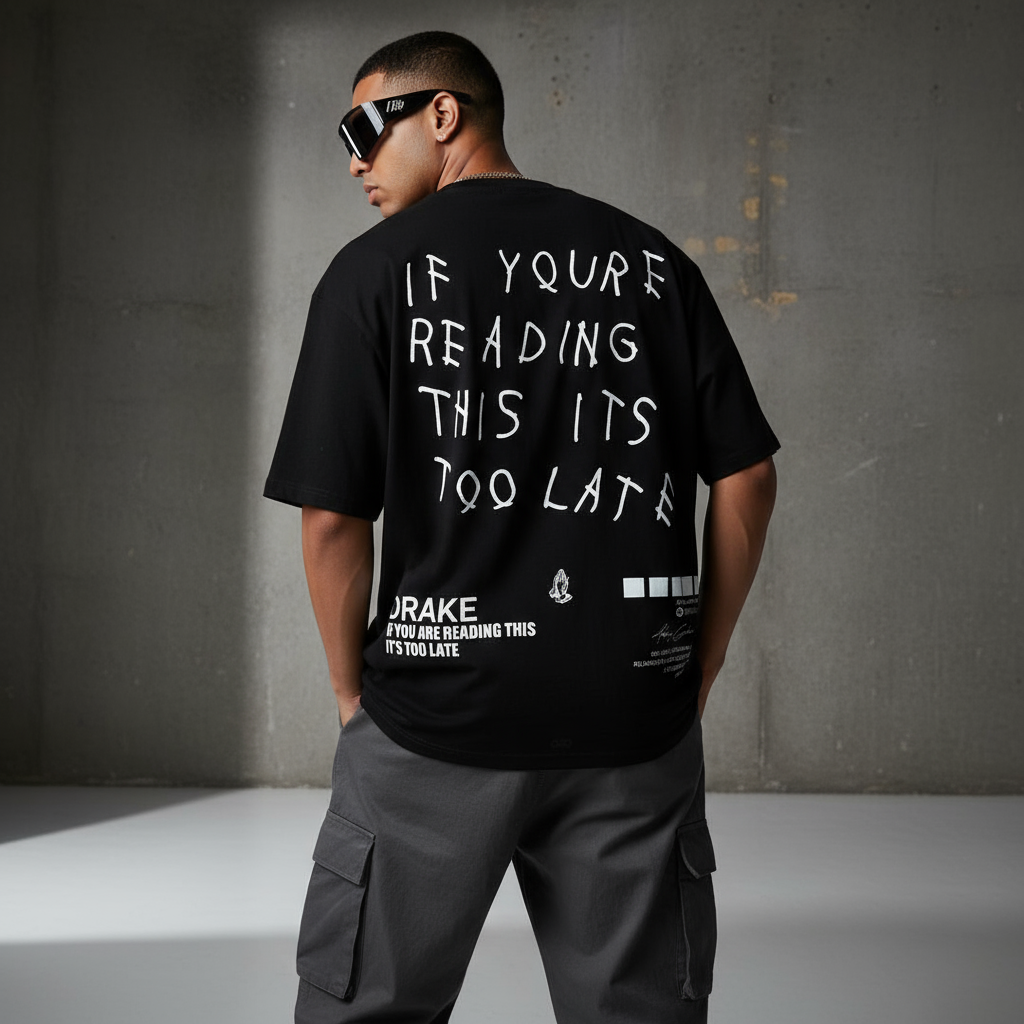 Drake “Too Late” Oversized Tee