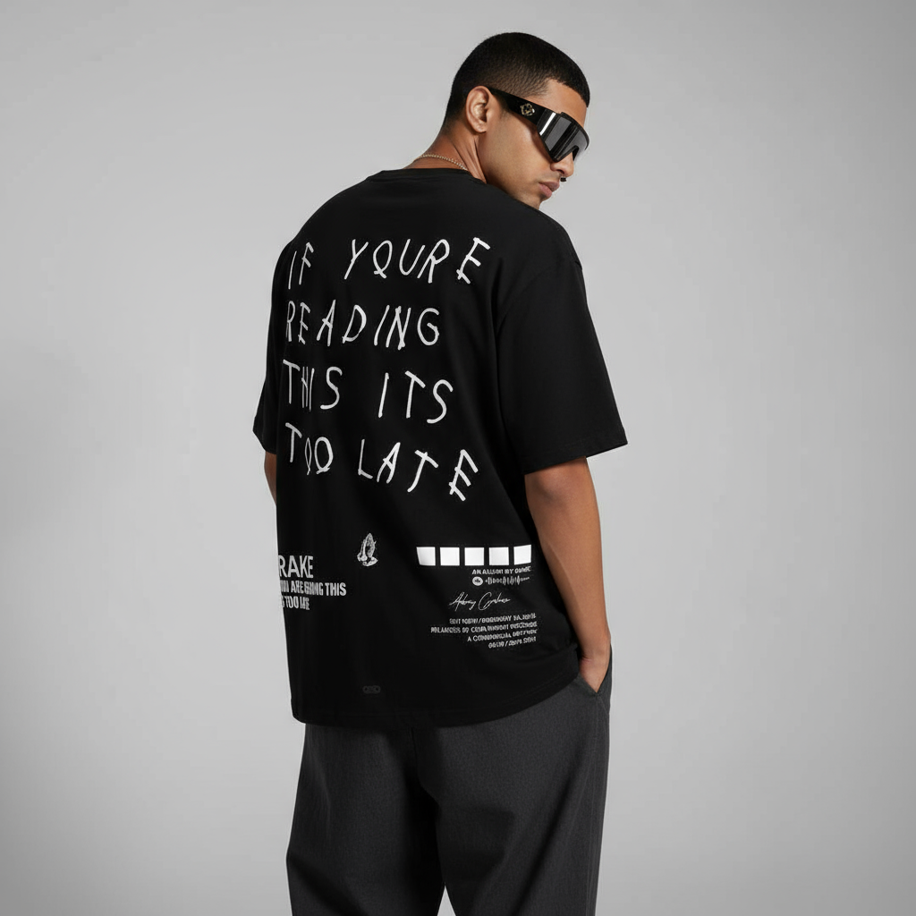 Drake “Too Late” Oversized Tee