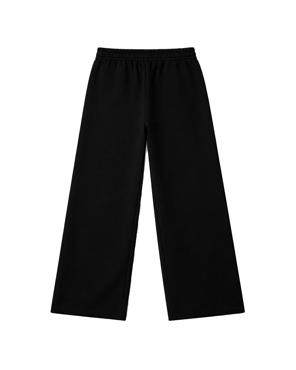 Solid Black Loose Fit Joggers