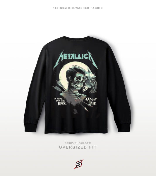 Metallica Oversized Full Sleeves T-shirt