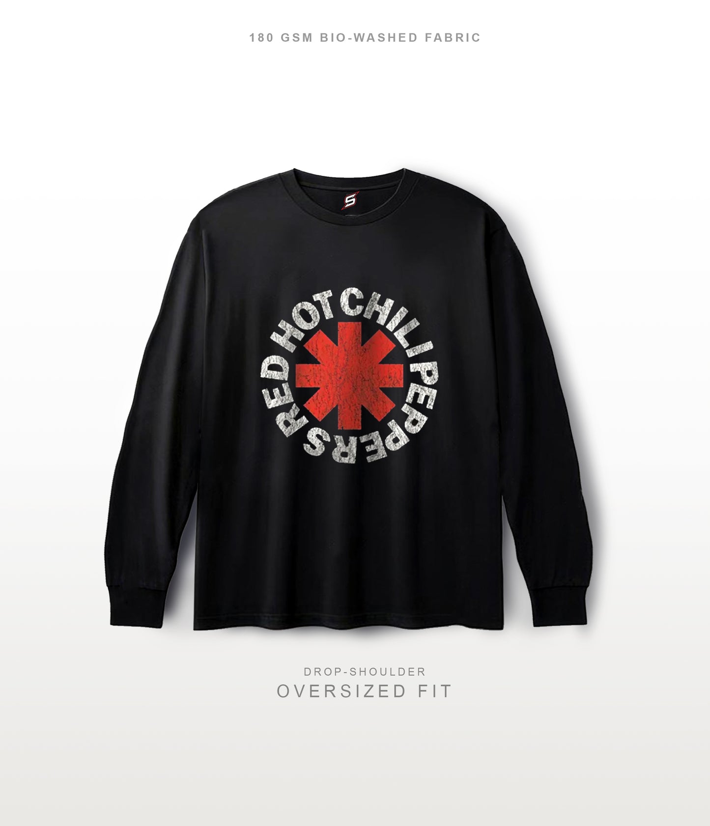 RED HOT CHILLI PEPPERS Oversized Full Sleeves T-shirt