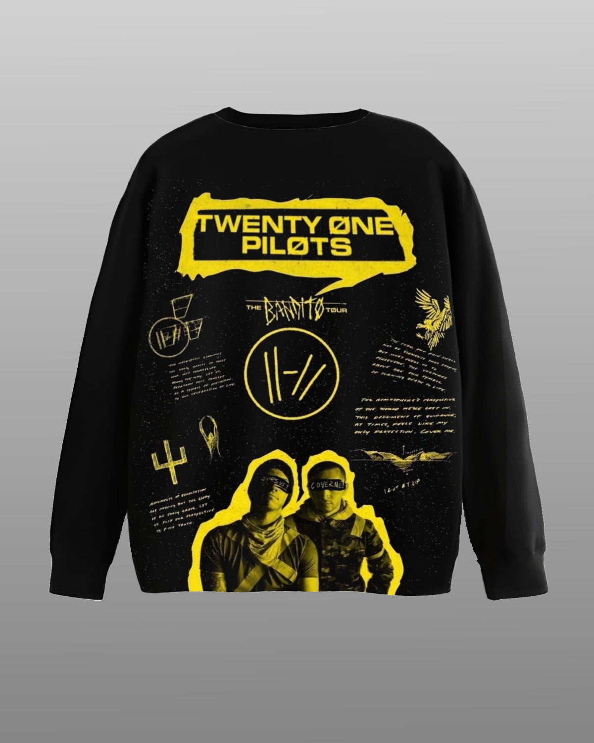 Twenty One Pilots Oversized Full Sleeves T-shirt