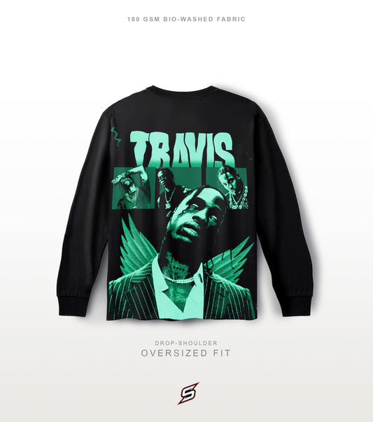 Travis Scott Oversized Full Sleeves T-shirt