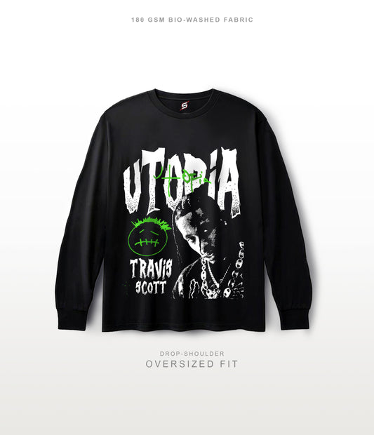 UTOPIA Oversized Full Sleeves T-shirt