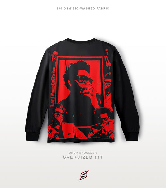 THE WEEKND Oversized Full Sleeves T-shirt