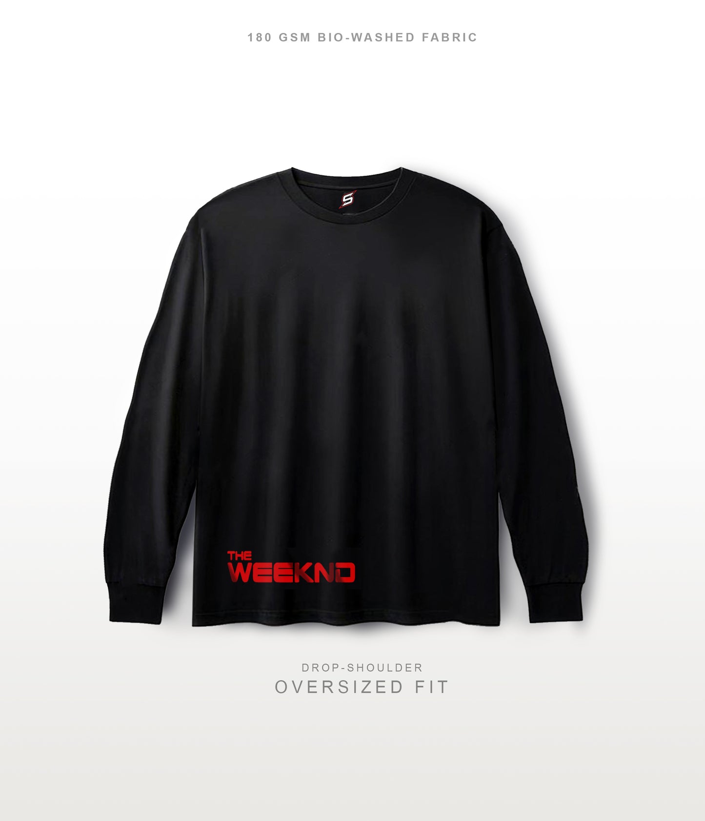 THE WEEKND Oversized Full Sleeves T-shirt